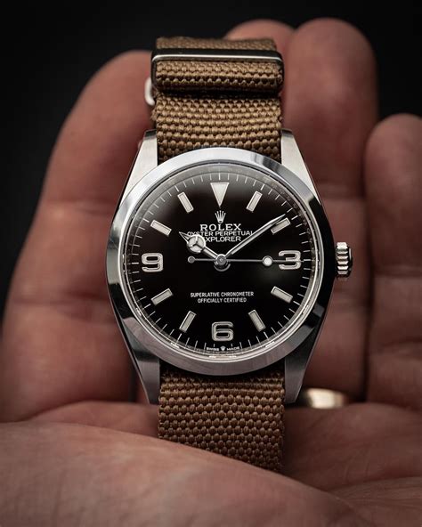 rolex explorer 124270 fabric strap.